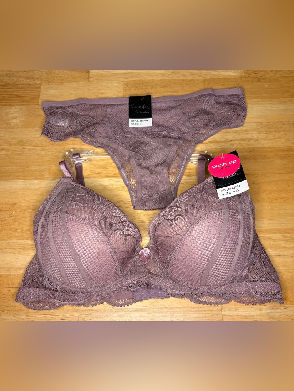 Lace Push-Up Bra & Bikini Set
